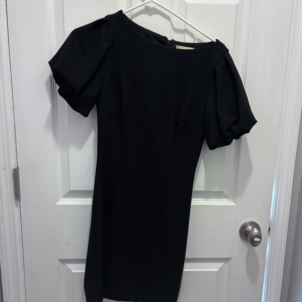 Altar'd State Black Puff Sleeve Dress